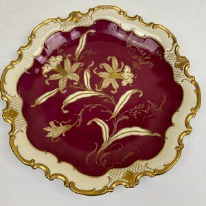 Vintage Dish Plate Porcelain Germany Diameter 13"